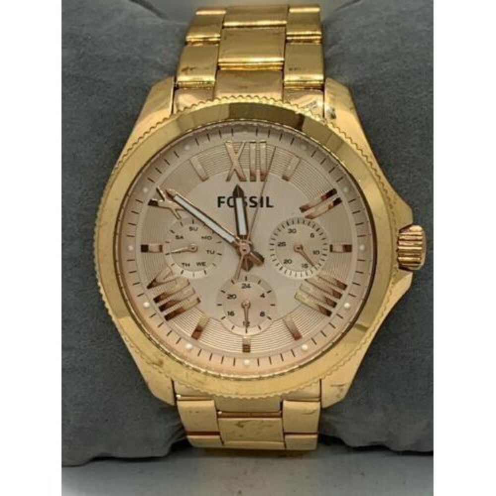Fossil AM4511 Women's Watch Rose Gold Stainless Steel Analog 40mm Quartz D385